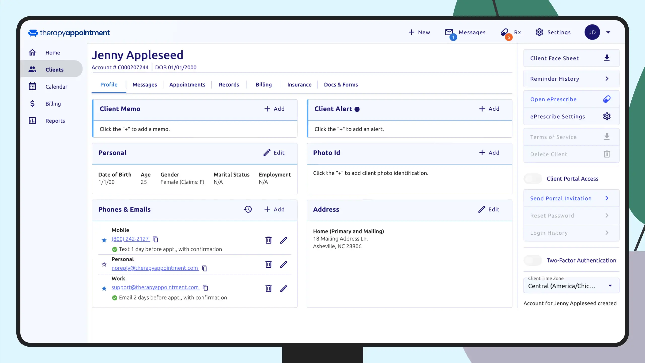 TherapyAppointment EMR Software EHR and Practice Management Software