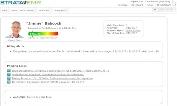 StrataPT EMR Software EHR and Practice Management Software