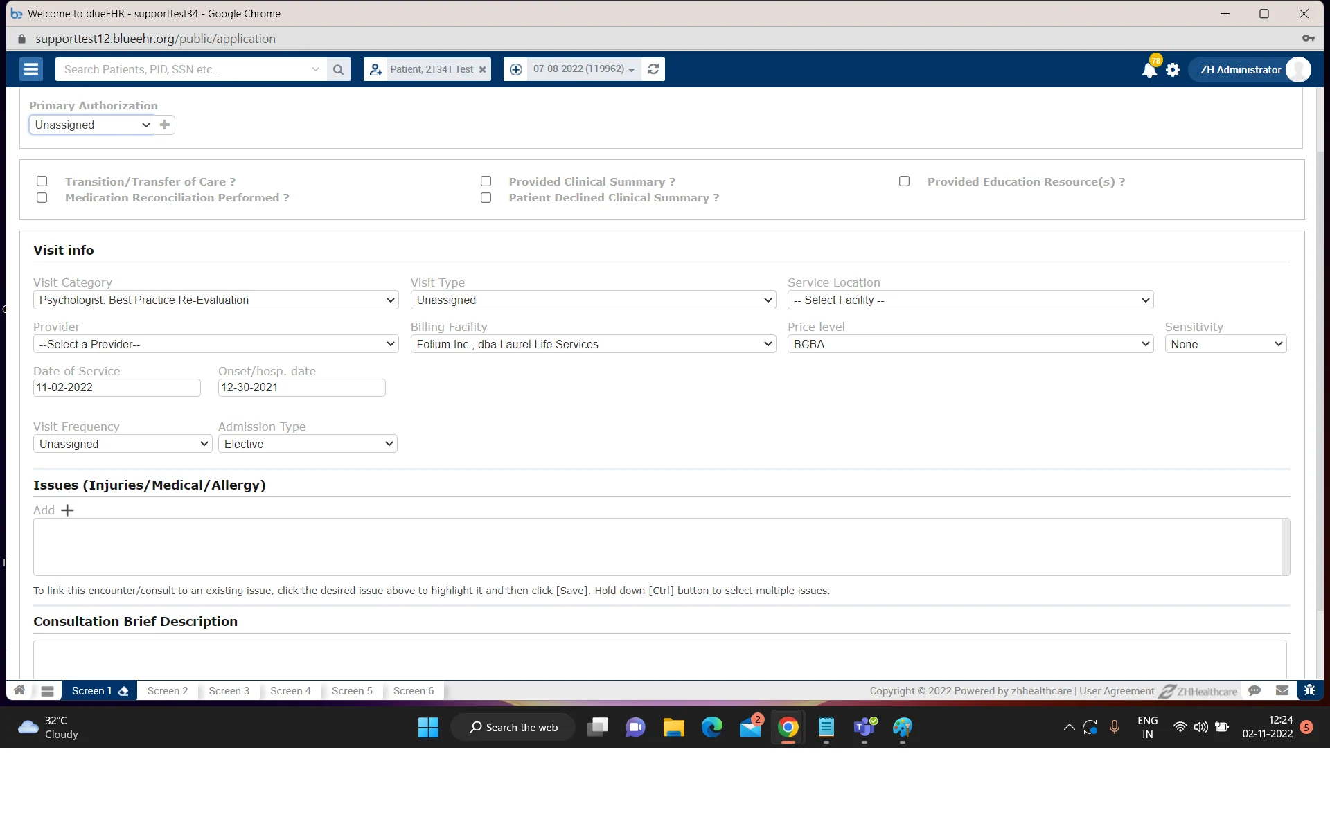 Blue EHR Software EHR and Practice Management Software