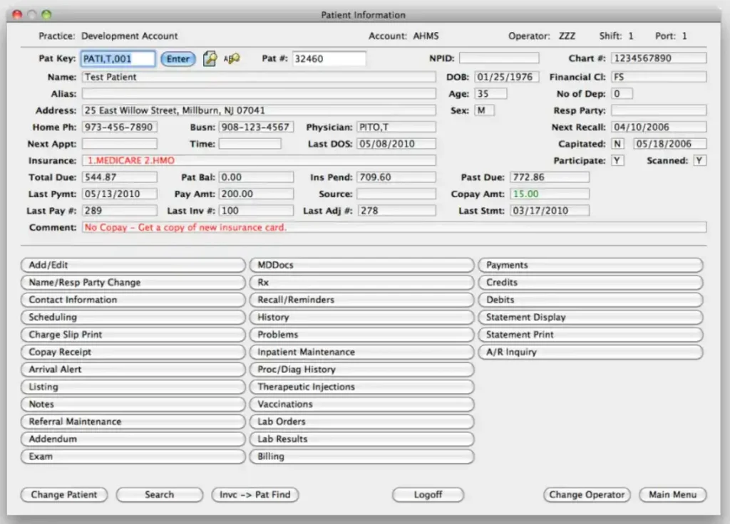 Advanced Health Management System (AHMS) EHR and Practice Management Software