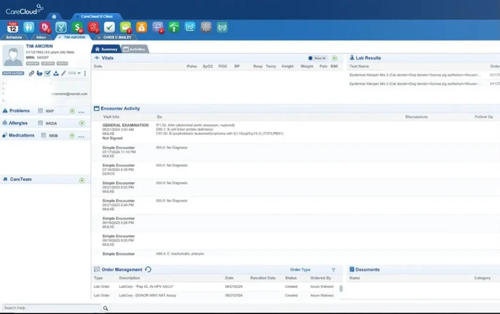 CareCloud EMR Software EHR and Practice Management Software