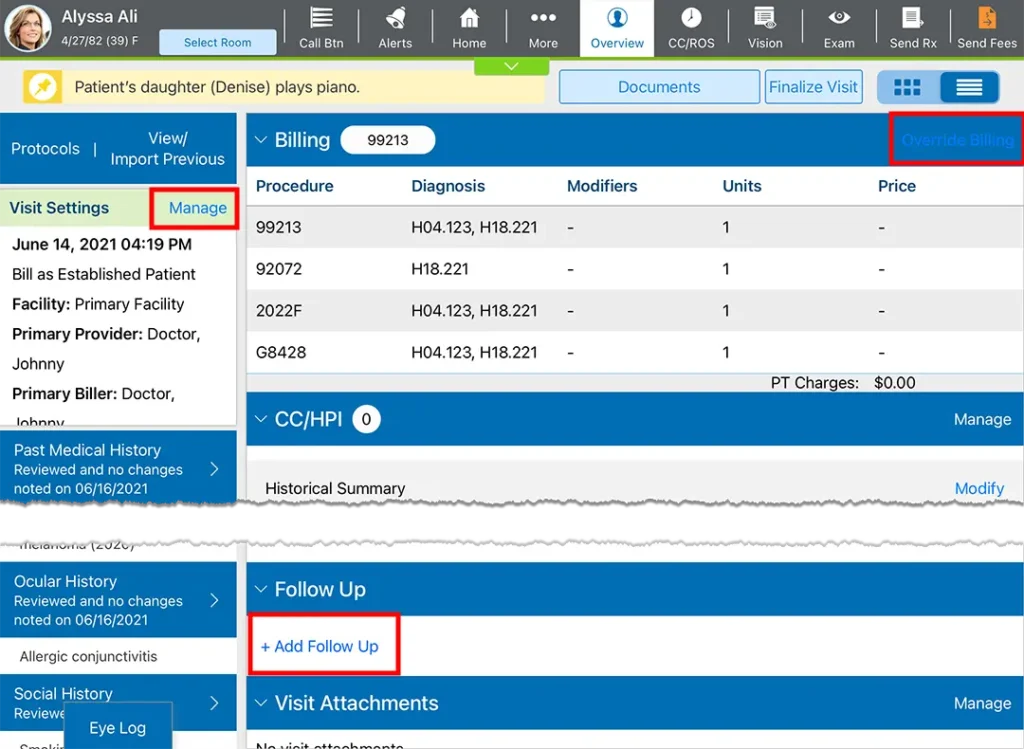 Eyefinity EHR Software EHR and Practice Management Software