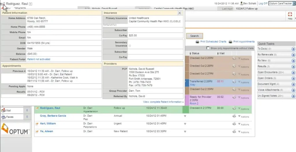 Optum Physician EMR Suite EHR and Practice Management Software