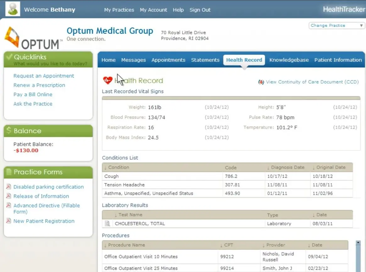 Optum Physician EMR Suite EHR and Practice Management Software