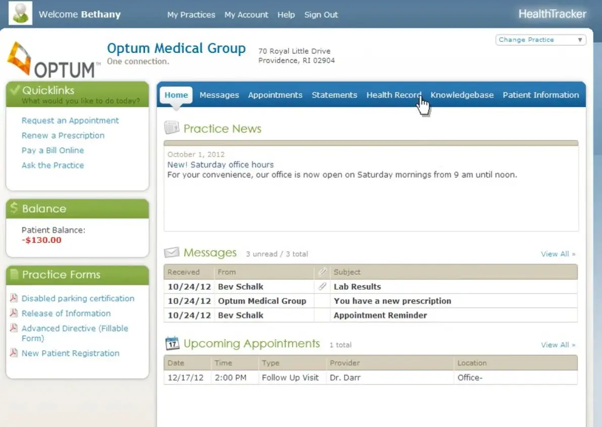 Optum Physician EMR Suite EHR and Practice Management Software
