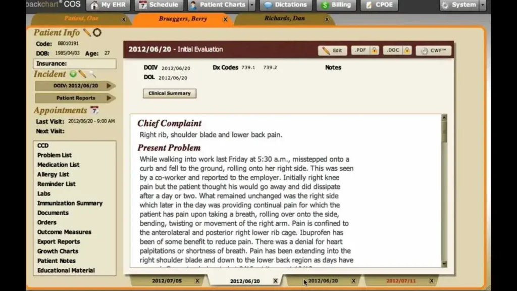 BackChart EMR Software EHR and Practice Management Software