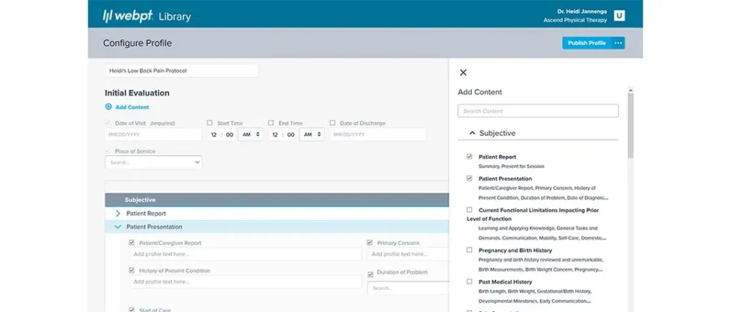 WebPT EMR Software EHR and Practice Management Software