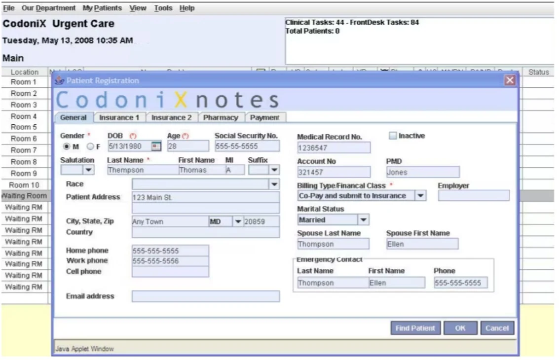 CodoniXnotes EHR Software EHR and Practice Management Software
