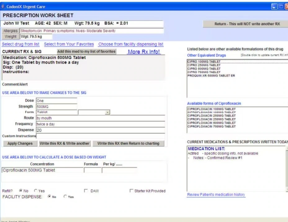 CodoniXnotes EHR Software EHR and Practice Management Software