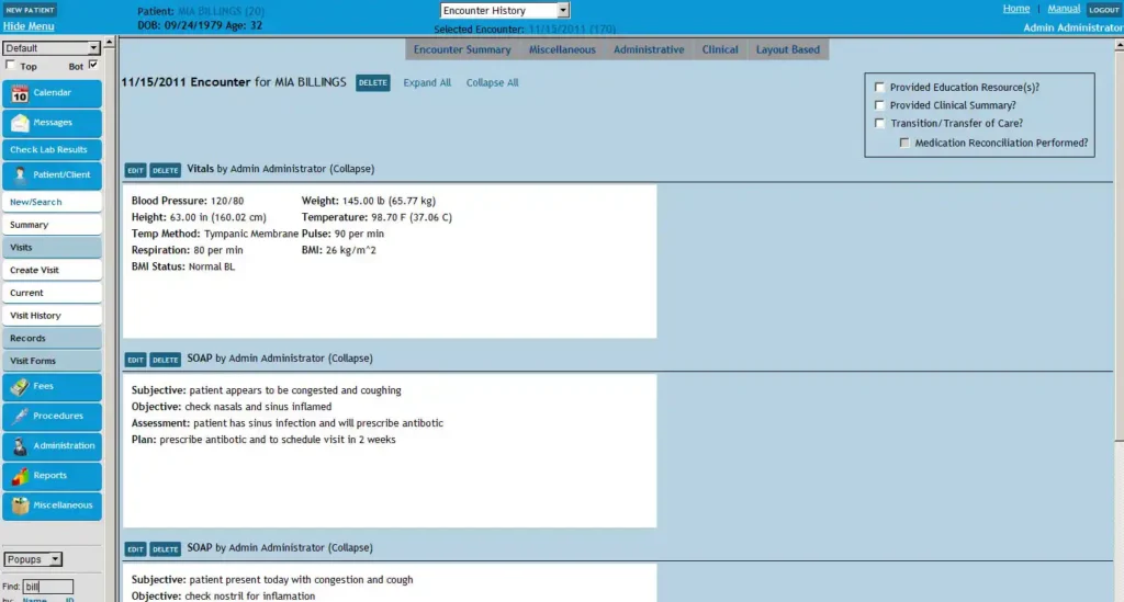 EncounterWorks EHR Software EHR and Practice Management Software