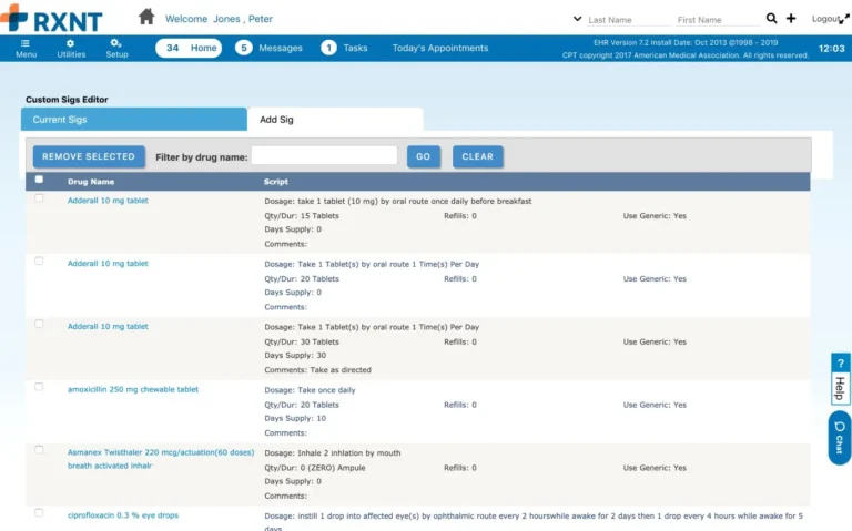 RXNT EMR-Practice-Management-Software-Custom-Sigs