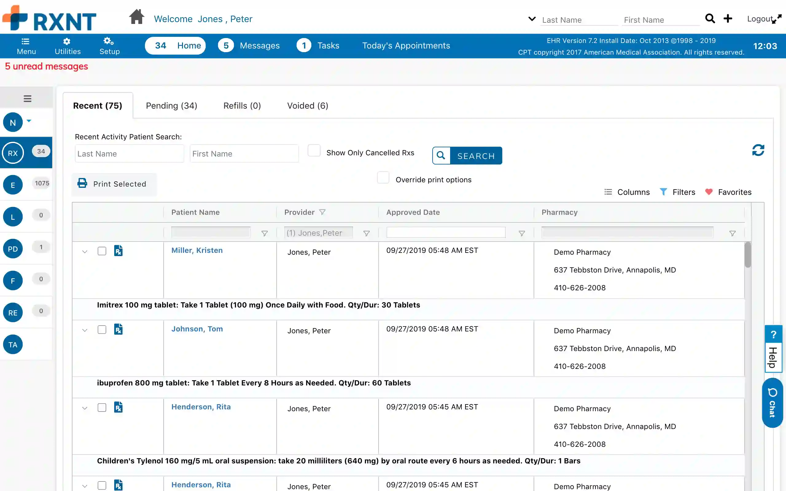 RXNT EMR Software EHR and Practice Management Software