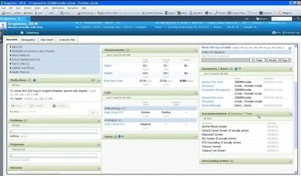 Cerner PowerChart Ambulatory EMR Software EHR and Practice Management Software