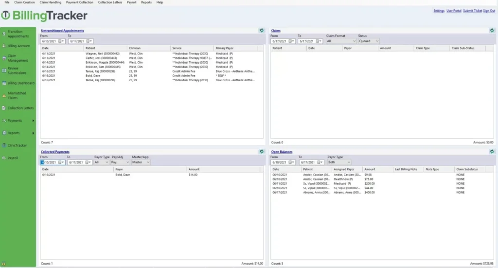ClinicTracker Connect EHR Software EHR and Practice Management Software