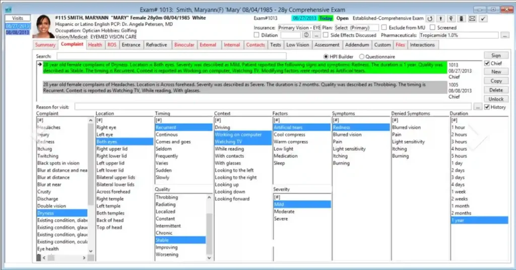 My Vision Express EHR Software EHR and Practice Management Software