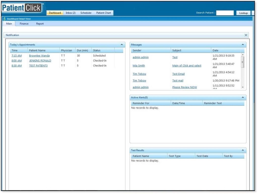 PatientClick EHR Software EHR and Practice Management Software