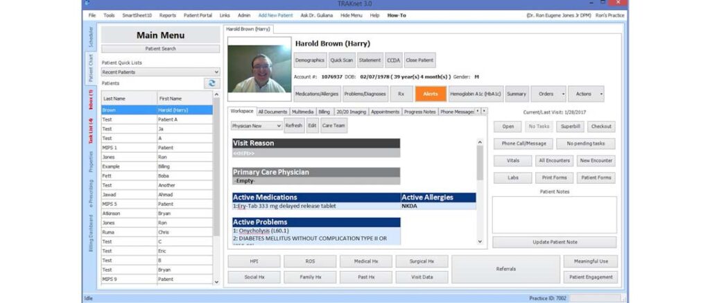TRAKnet EHR Software EHR and Practice Management Software