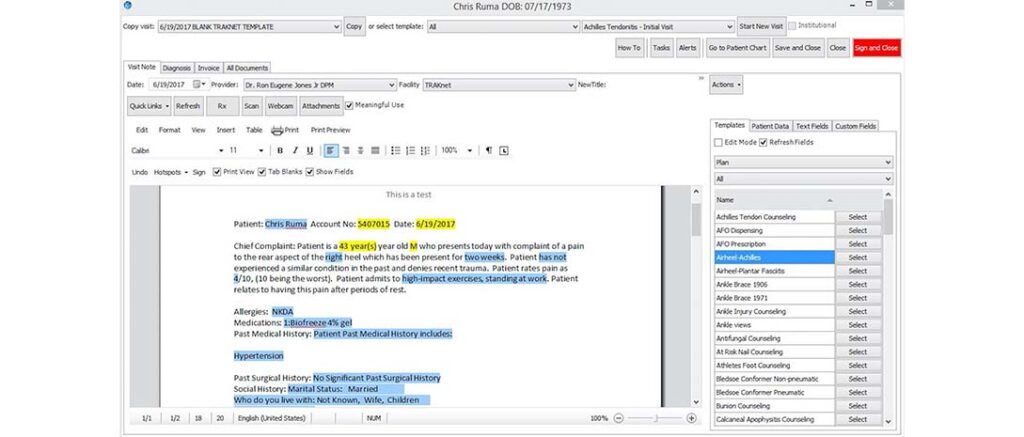 TRAKnet EHR Software EHR and Practice Management Software