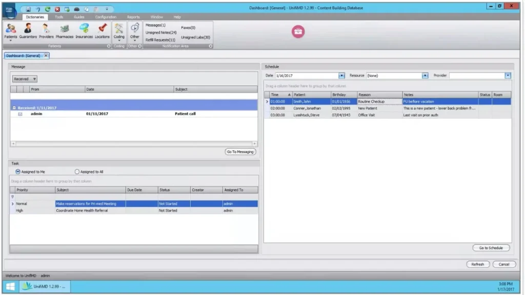 UnifiMD EHR Software EHR and Practice Management Software