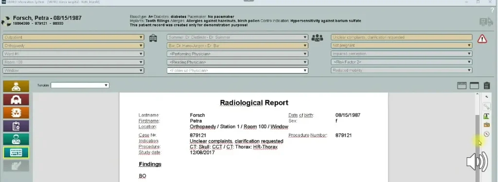VEPRO Information System EHR and Practice Management Software