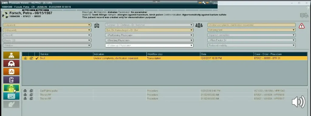 VEPRO Information System EHR and Practice Management Software