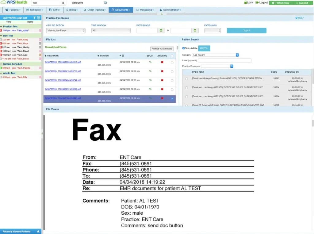 WRS Health EMR Software EHR and Practice Management Software