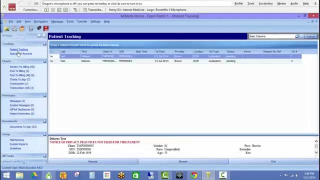 AllMeds EHR Software EHR and Practice Management Software