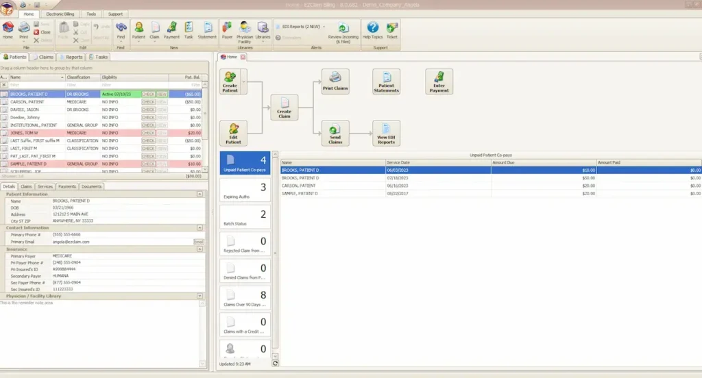 EZClaim Medical Billing Software EHR and Practice Management Software