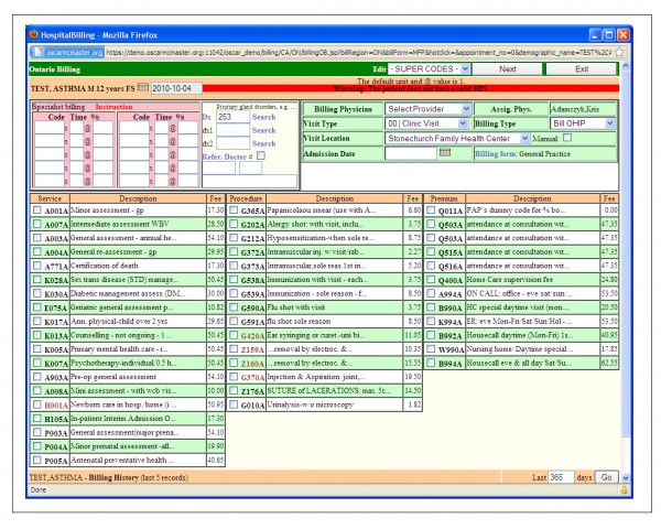 OSCAR EMR Software EHR and Practice Management Software