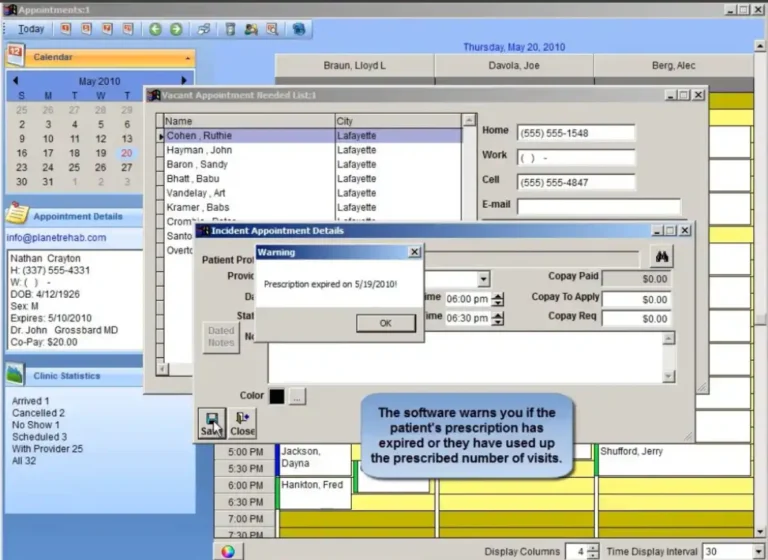 Patient Rehad EMR Practice Management Software Appointment Rescheduling