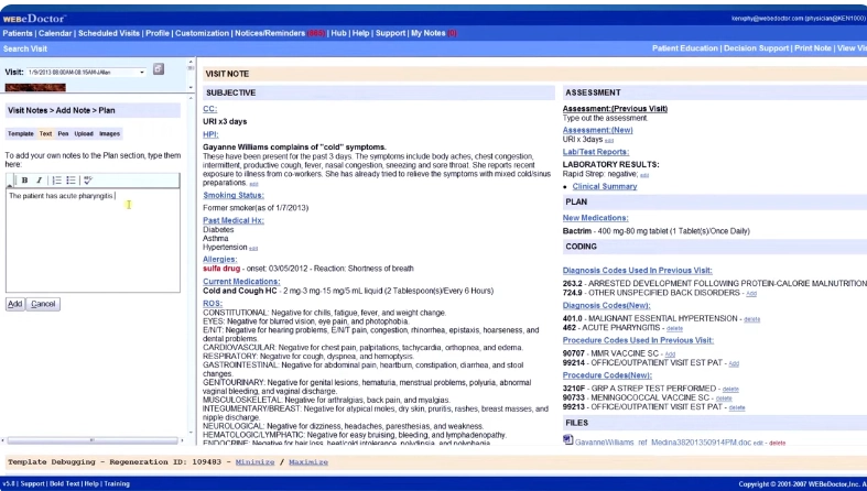 WEBeDoctor EMR Software EHR and Practice Management Software