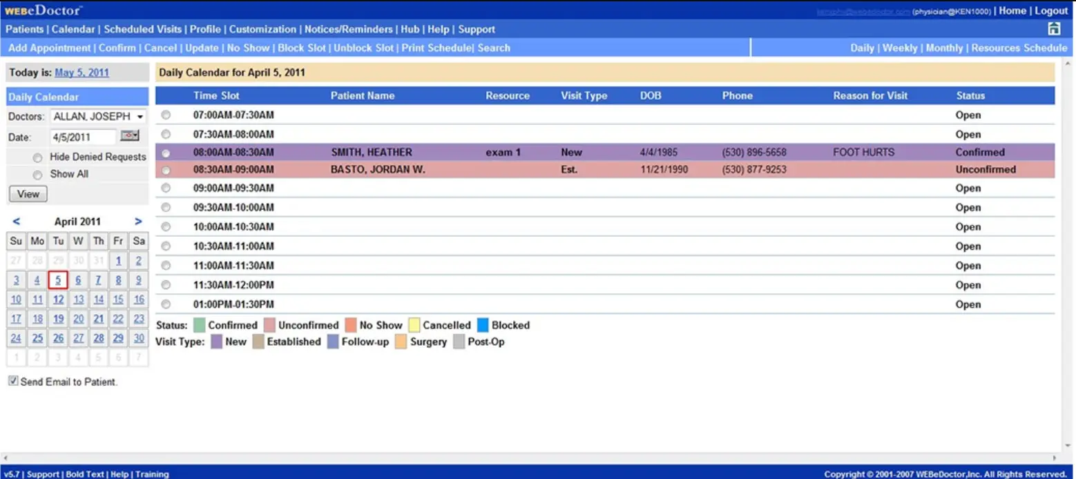 WEBeDoctor EMR Software EHR and Practice Management Software