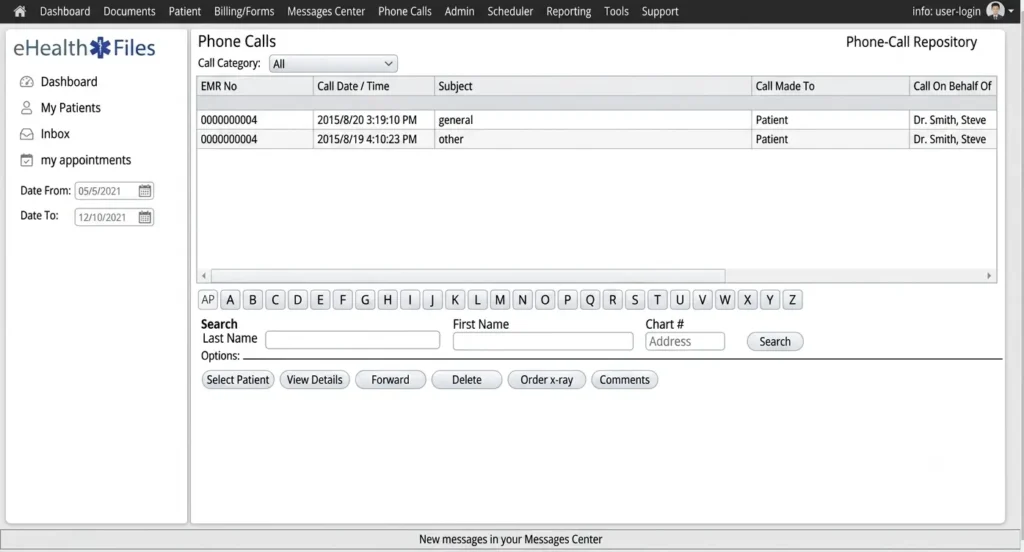 eHealth Files EHR Software EHR and Practice Management Software