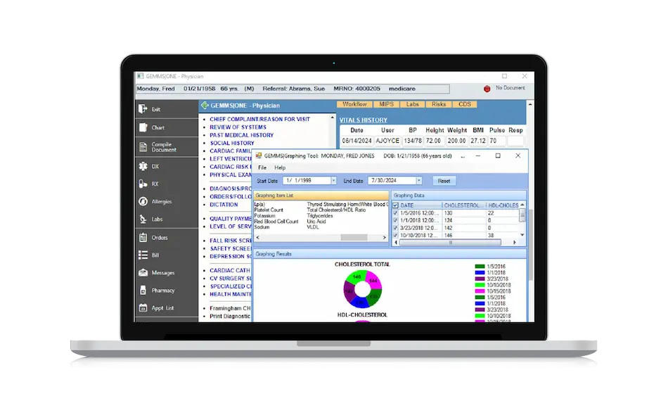 GEMMS ONE EHR Software EHR and Practice Management Software