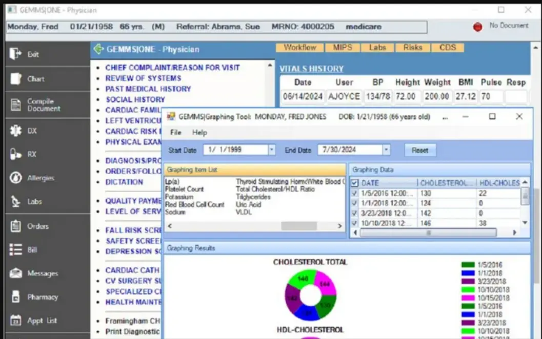GEMMS ONE EHR Software EHR and Practice Management Software