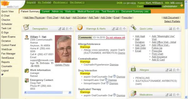 WebChart EHR Software EHR and Practice Management Software
