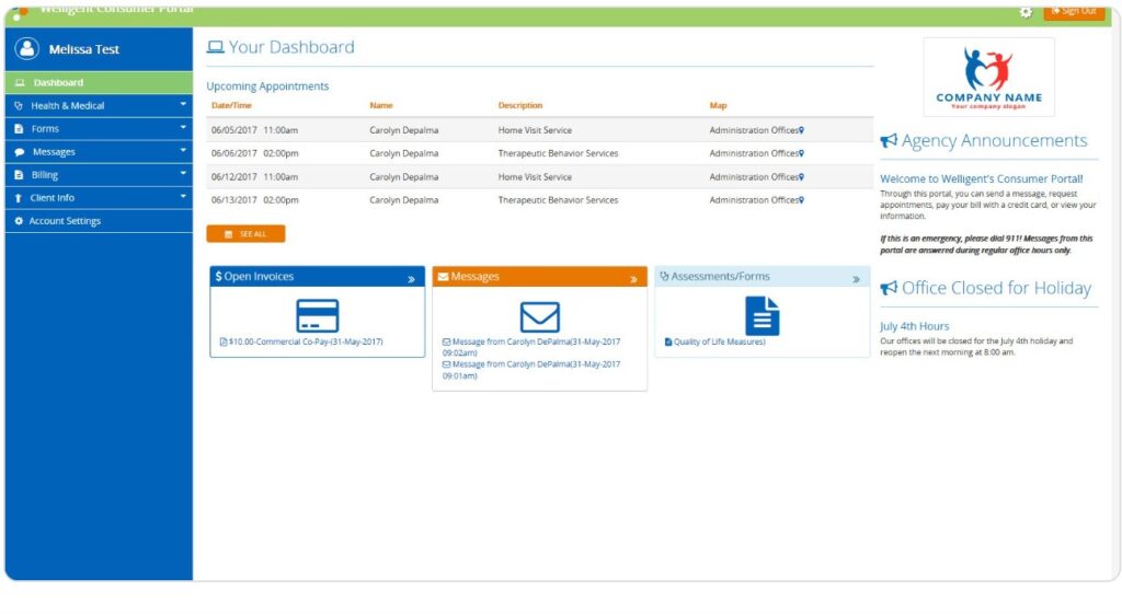 Welligent Behavioral EHR Software EHR and Practice Management Software