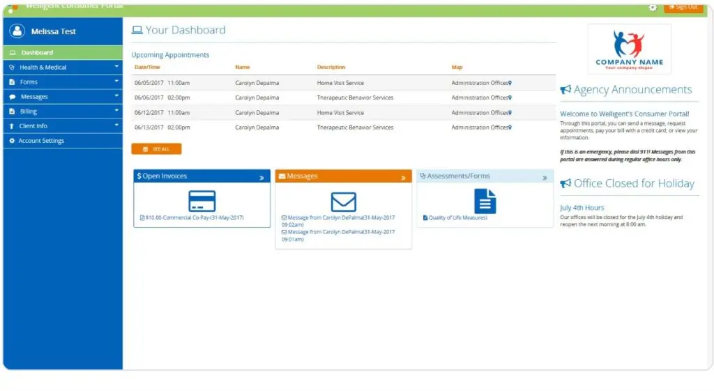 Welligent Behavioral EHR Software EHR and Practice Management Software