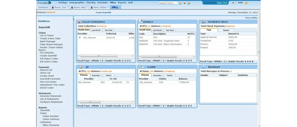 ZoomMD EHR Software EHR and Practice Management Software