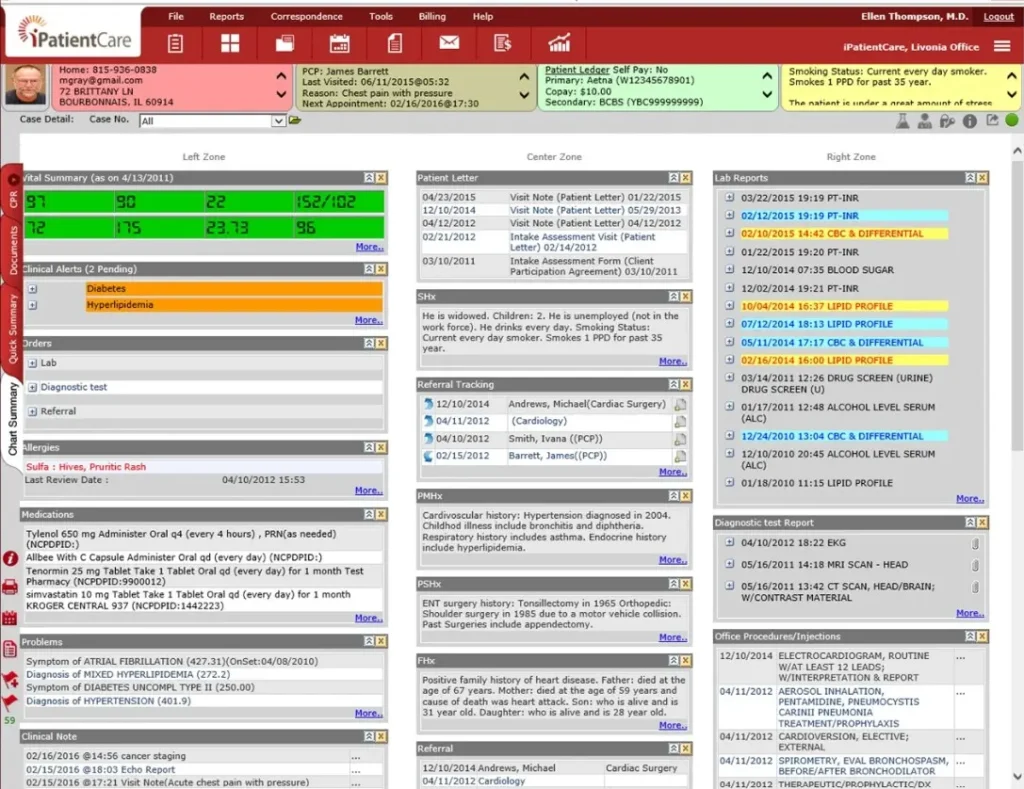 iPatientCare EHR Software EHR and Practice Management Software