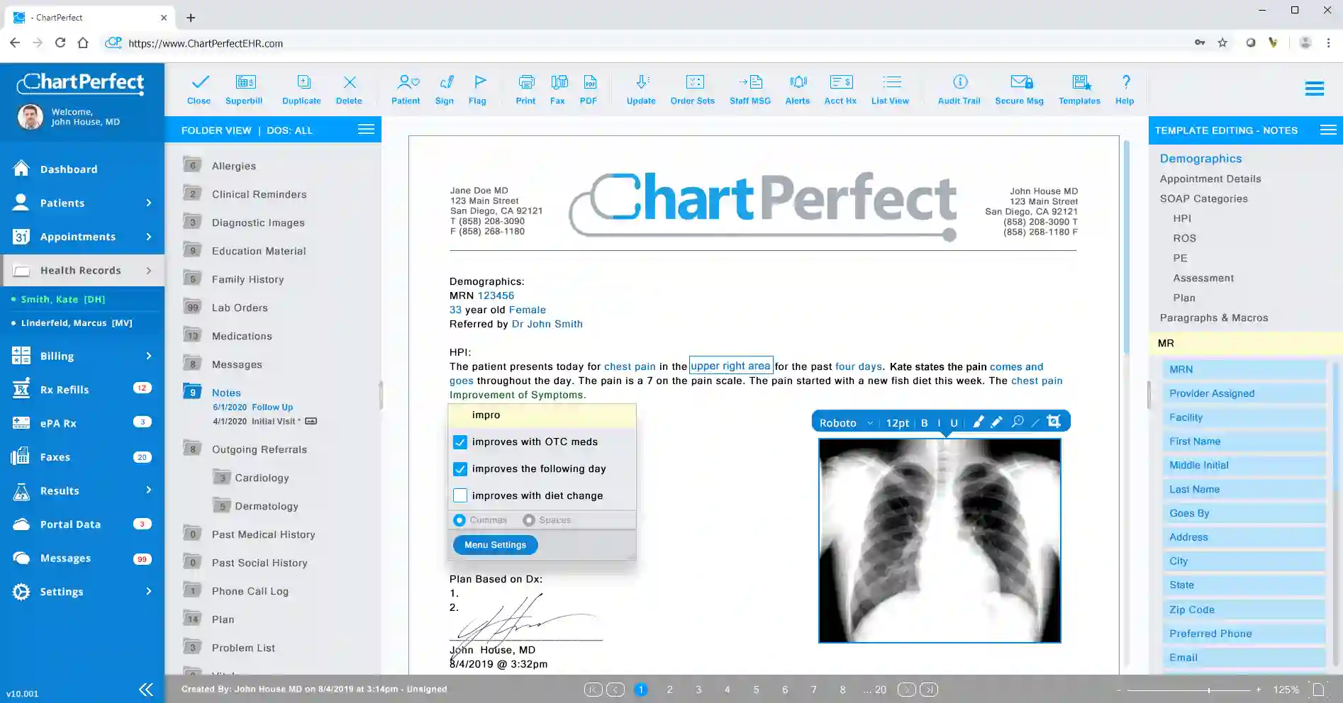 ChartPerfect EHR Software EHR and Practice Management Software