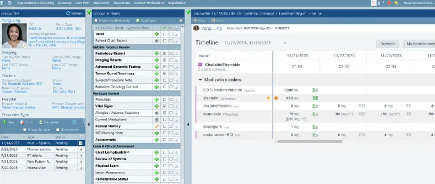 ARIA® Oncology Information System EHR and Practice Management Software