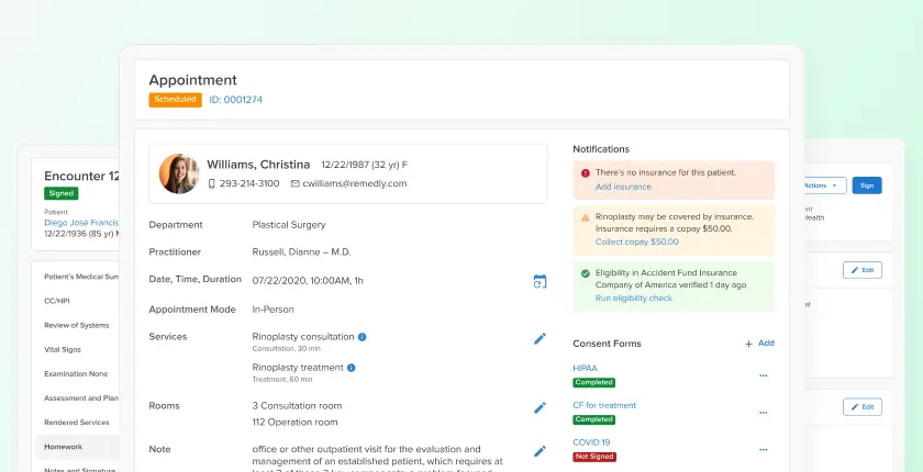 Remedly EHR Software EHR and Practice Management Software