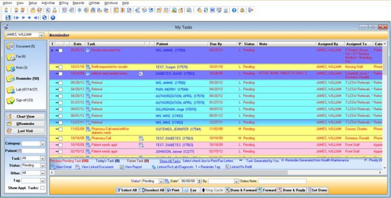 1st Providers Choice EMR Software patient scheduling reminder