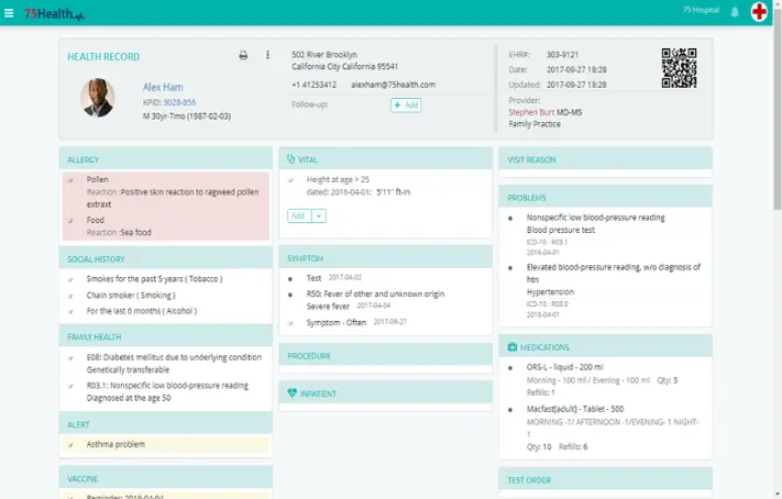 75Health EHR Software EHR and Practice Management Software