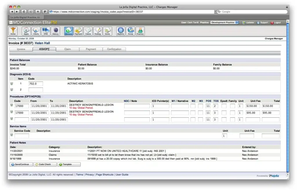 MDConnection PM Software EHR and Practice Management Software