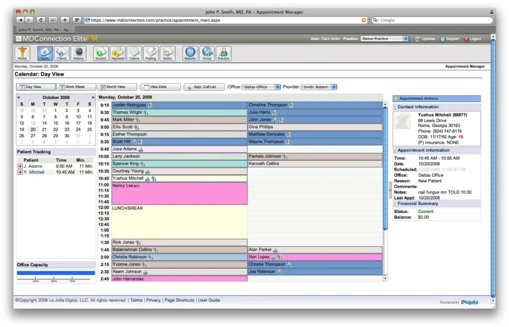 MDConnection PM Software EHR and Practice Management Software