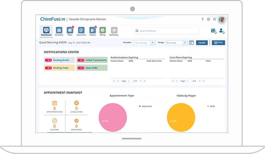 ChiroFusion EMR Software EHR and Practice Management Software