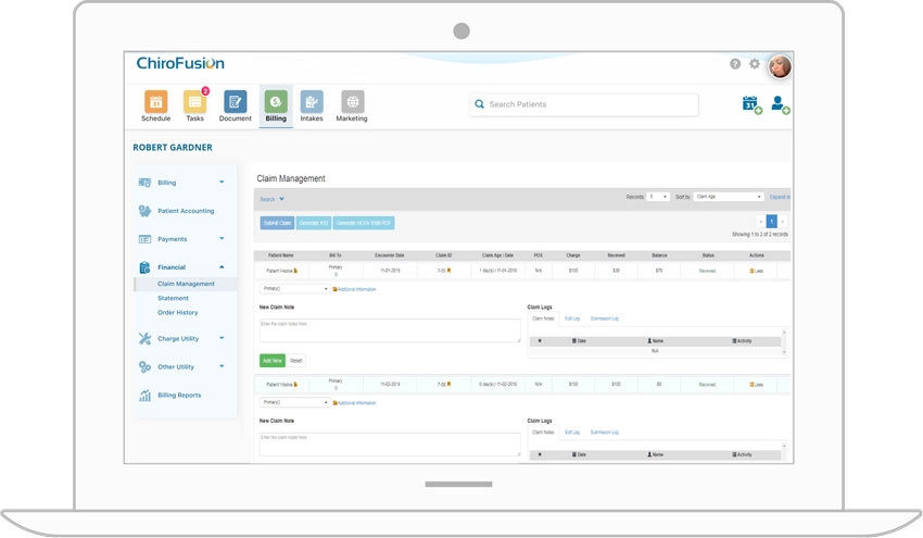 ChiroFusion EMR Software EHR and Practice Management Software