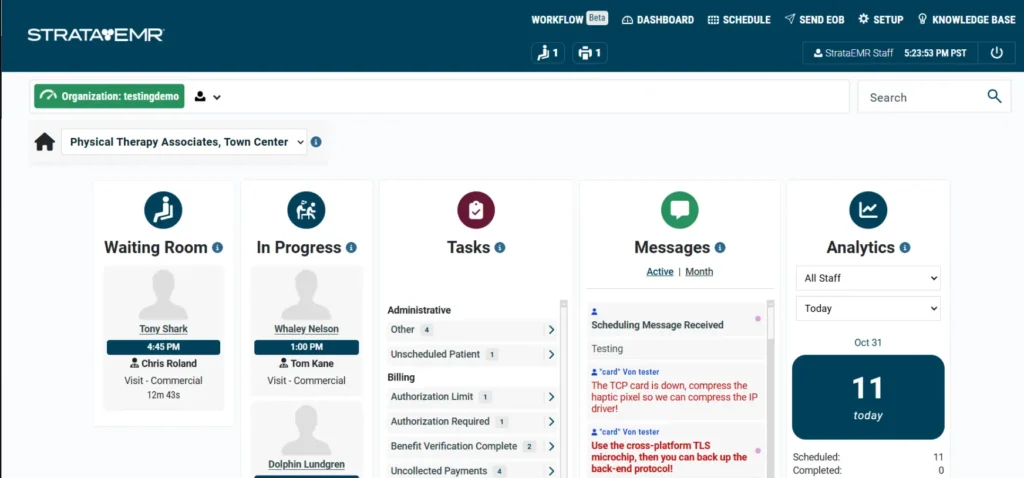 StrataPT EMR Software EHR and Practice Management Software